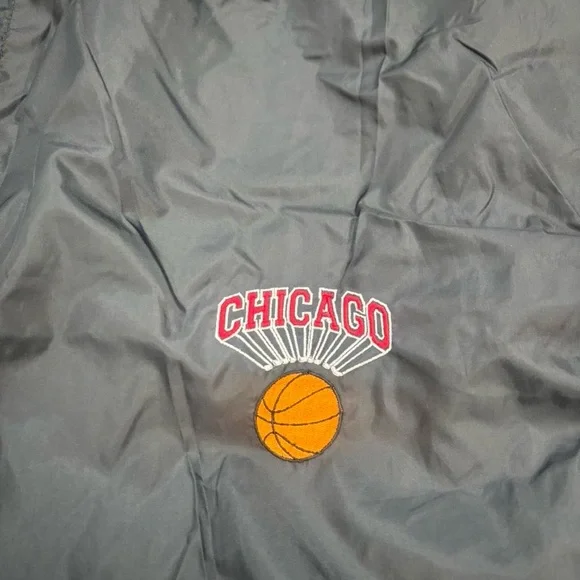 Vintage 90s Black Chicago Bulls Insulated Track Pants - Picture 4 of 5